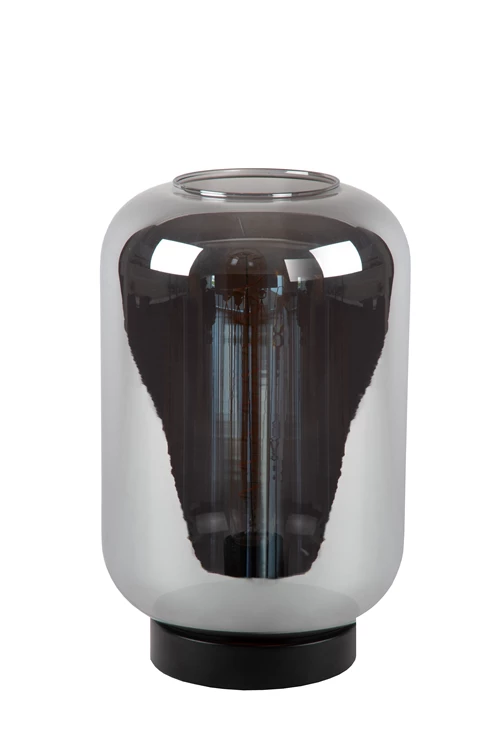 Lucide JOANET - Table lamp - Ø 22 cm - 1xE27 - Smoke Grey - turned off